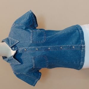 GAP womens 100% cotton denim blouse